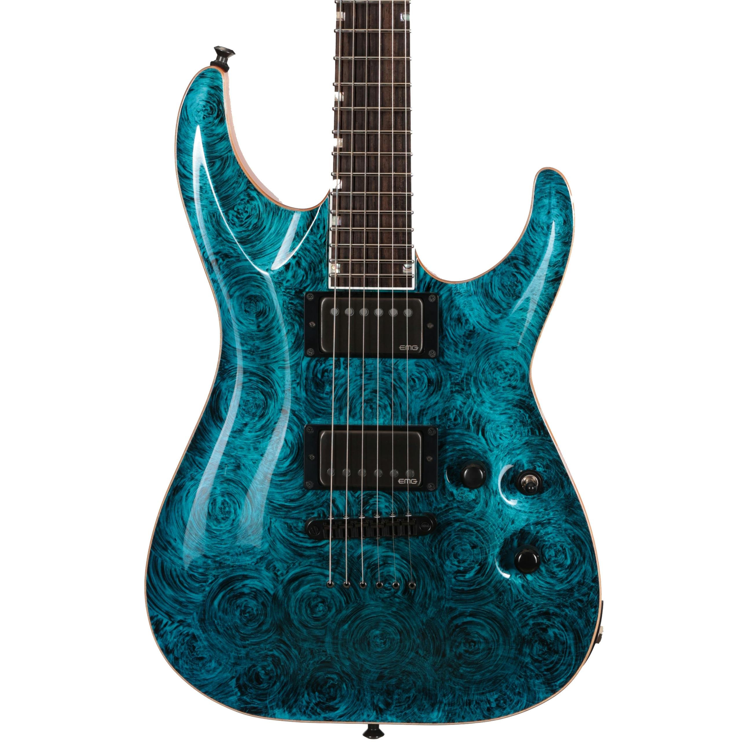 ESP USA Horizon II Electric Guitar in Teal Marble - HORIITM-US23063-(1).jpg