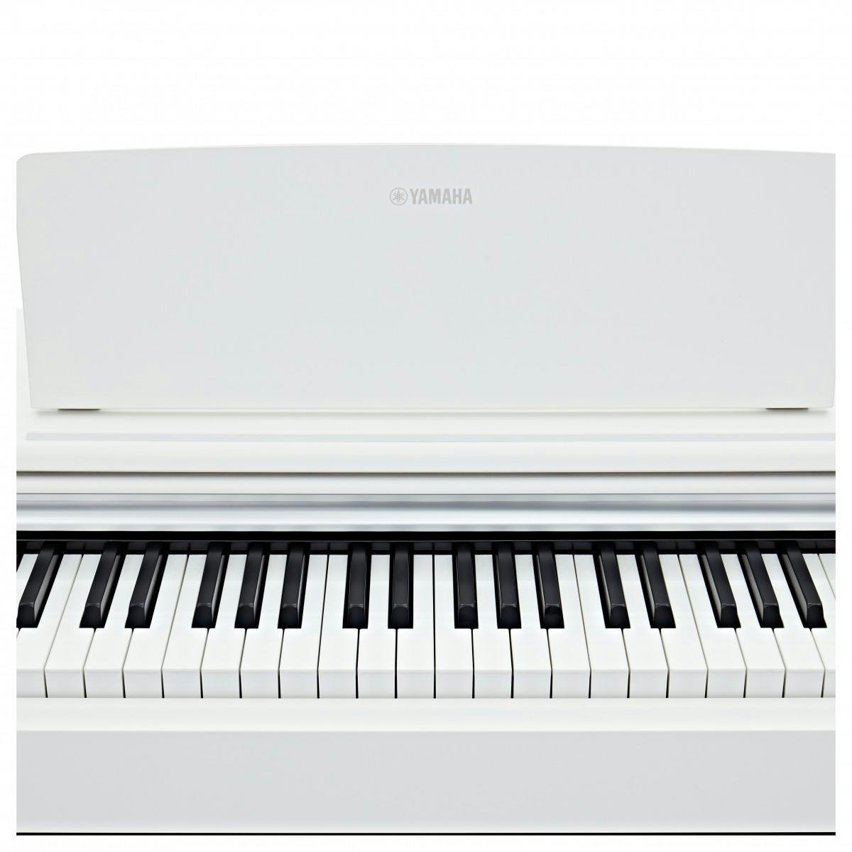 Yamaha YDP145 Digital SMALL HOME Piano in White - 521561-1656583396286.jpg