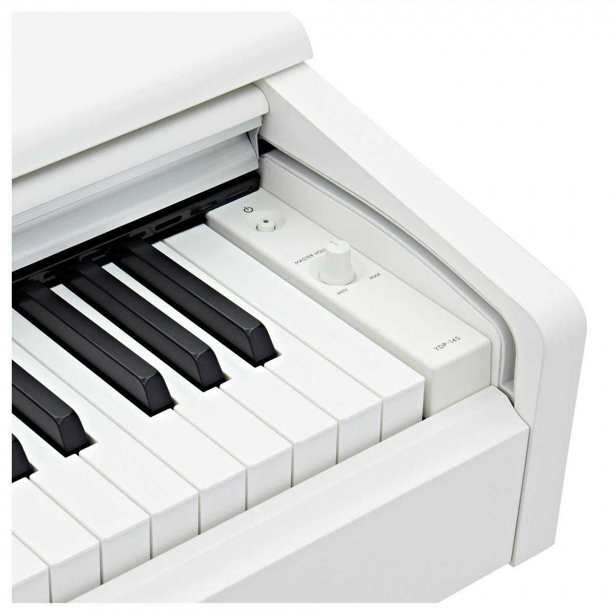 Yamaha YDP145 Digital SMALL HOME Piano in White - 521563-1656583402923.jpg
