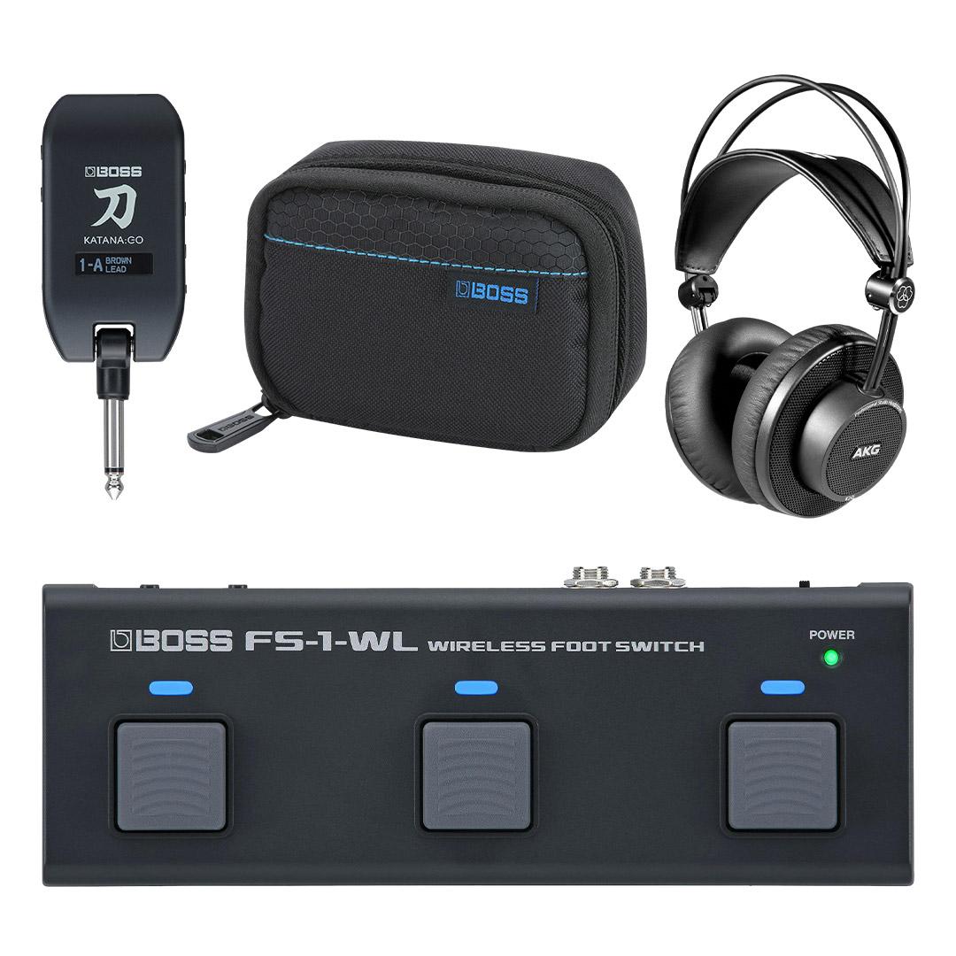 Boss KATANA GO Guitar Headphone Amplifier With Case, Footswitch & AKG Headphones Bundle - BUN-KTNGO-CFH.jpg