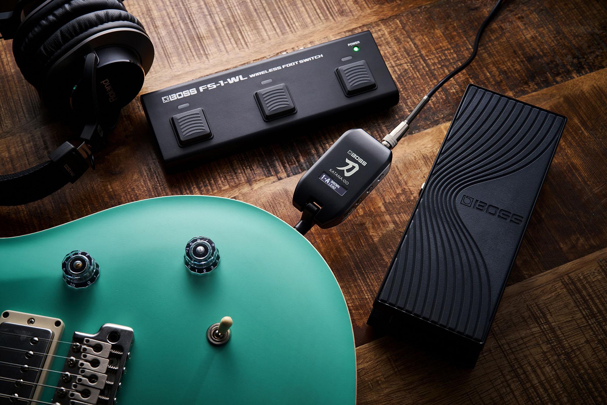 Boss KATANA GO Guitar Headphone Amplifier With Case, Footswitch & AKG Headphones Bundle - katana-go_01-PressDealersJPG.jpg