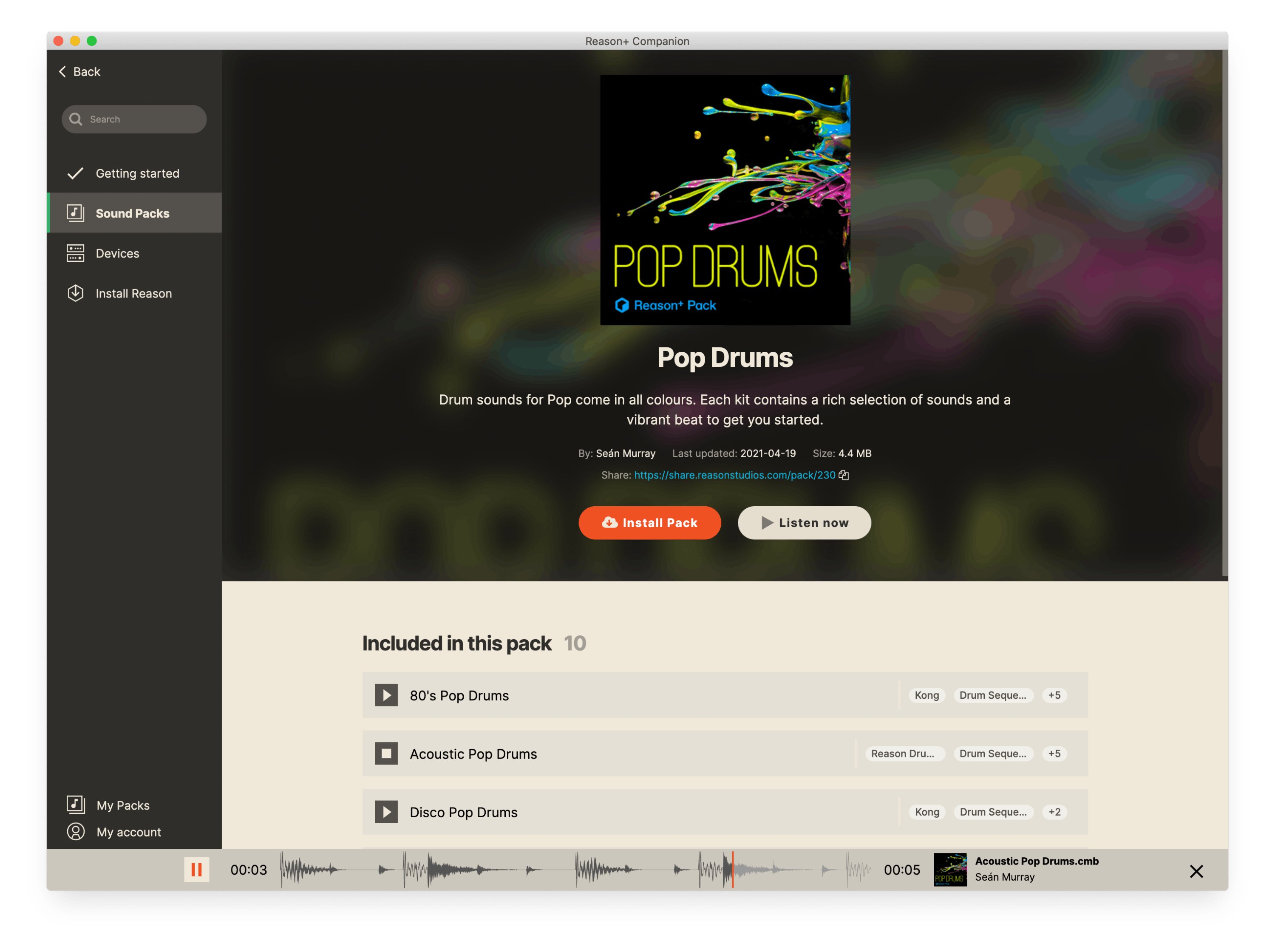 Reason+ One Year Subscription - 462119-05 screenshot-reason+soundpack.jpg