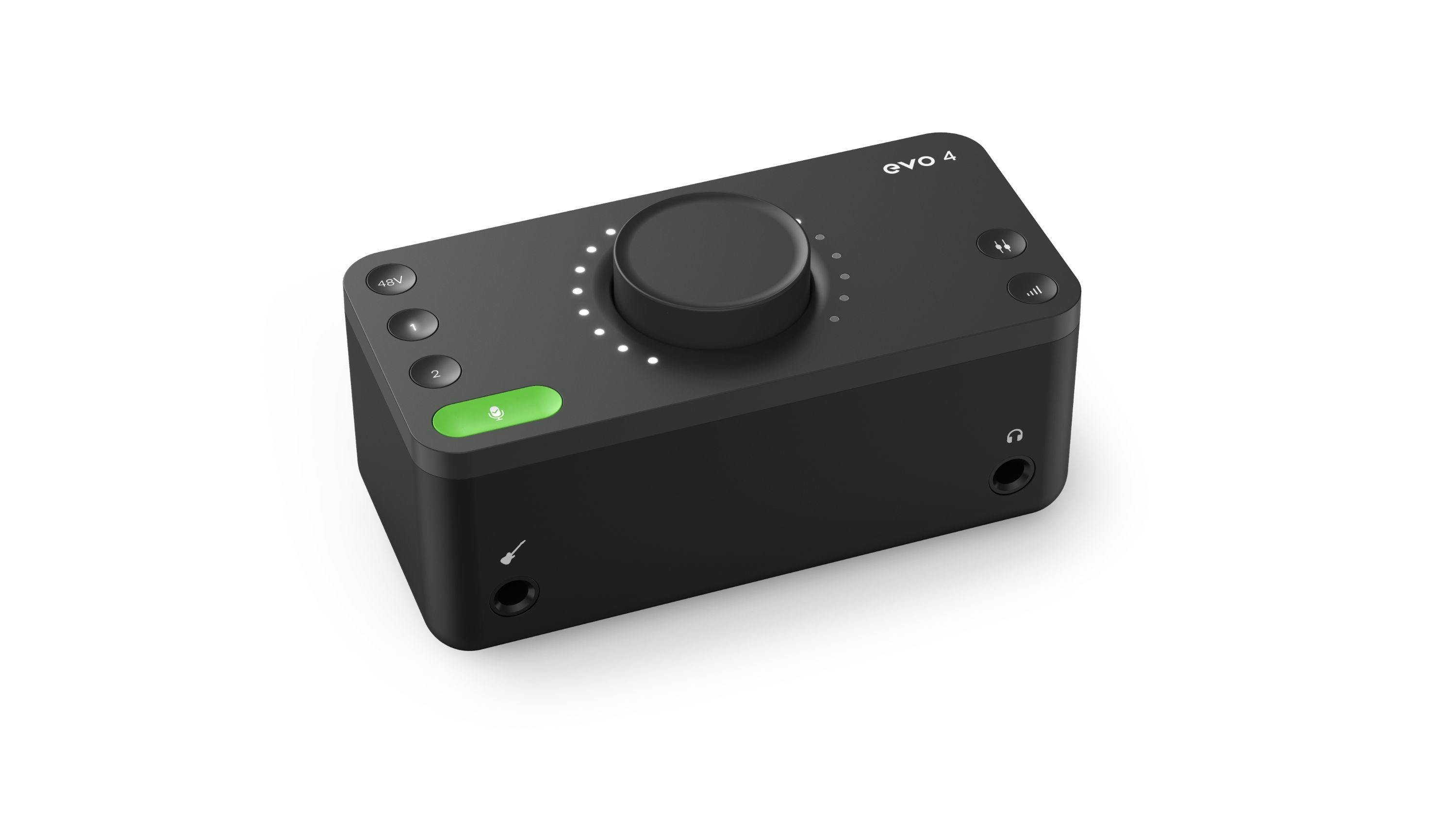 Audient EVO 4 2 In 2 Out Audio Interface - 373108-EVO 4 Ecommerce Front 3QTR Left.jpg