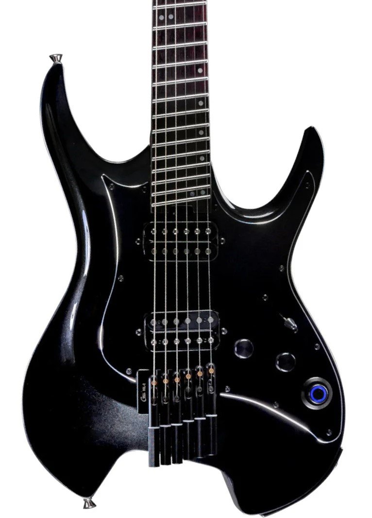 Mooer GTRS W800 Wing Headless Guitar In Pearl Black Rosewood Board - W800PB1.jpg