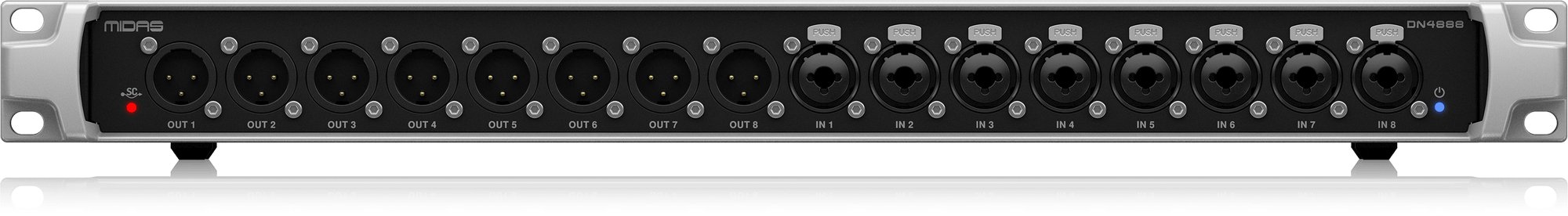 Midas DN4888 Bus-Powered StageCONNECT Interface - 000-DW104-00010-Midas_DN4888_StageCONNECT_Front.jpg