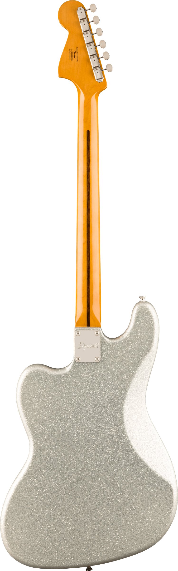 Squier Limited Edition Classic Vibe Bass VI in Silver Sparkle, Matching Headstock - 0374582581 (2).jpg