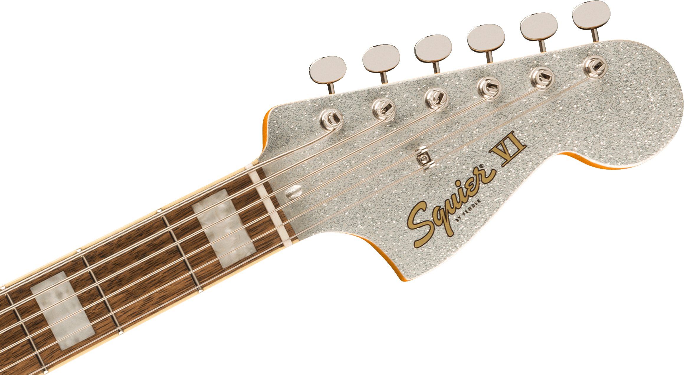 Squier Limited Edition Classic Vibe Bass VI in Silver Sparkle, Matching Headstock - 0374582581 (4).jpg