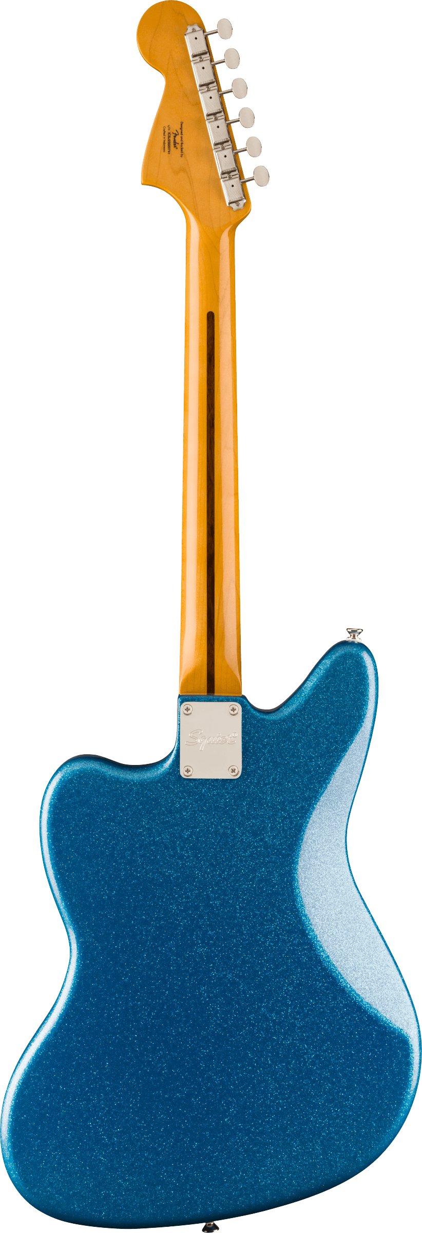 Squier FSR Classic Vibe '70s Jaguar in Blue Sparkle With Matching Headstock - 0374093513 (1).jpg