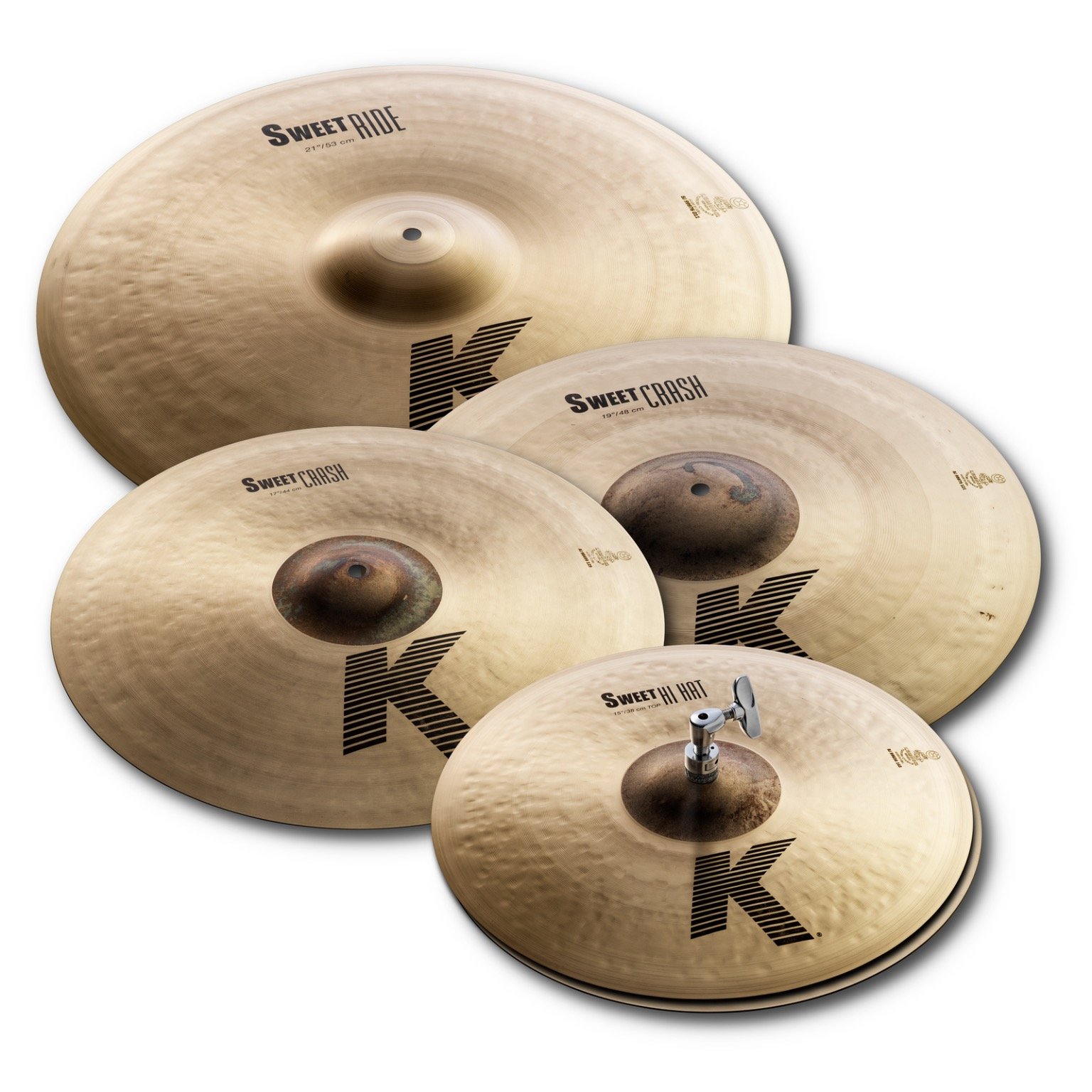 ZILDJIAN K SWEET CYMBAL SET (15" HI-HATS, 17" CRASH, 19" CRASH, 21" RIDE) - KS5791(1).jpg