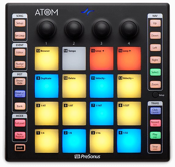 Presonus Atom USB Pad MIDI Controller - 301266-atom_producer_lab-02.jpg