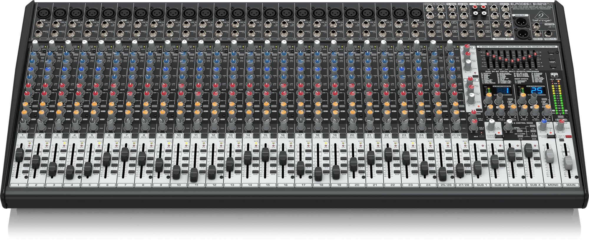 Behringer SX3242FX Ultra-Low Noise Design 32-Input - SX3242FX-BE_P0812_SX3242FX_Top-Front_XL.jpg