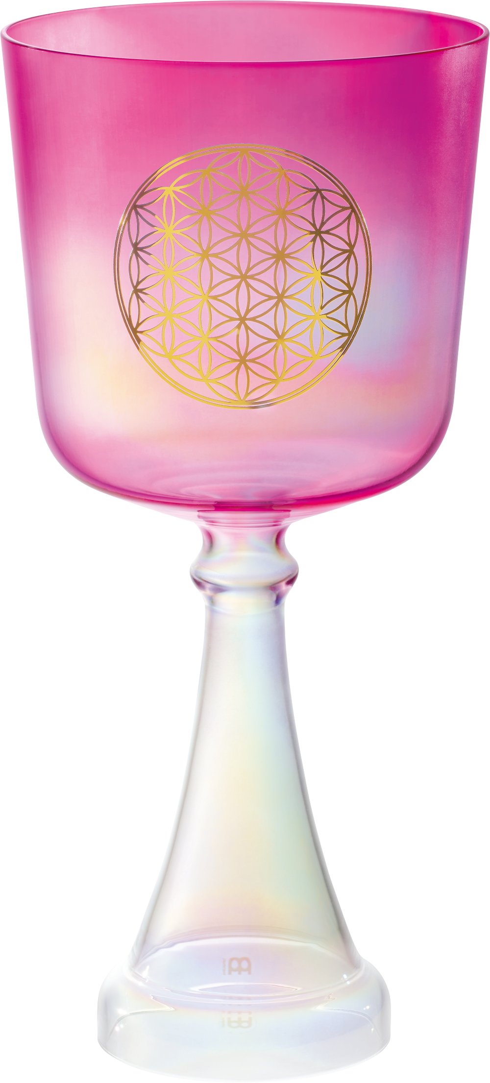 Meinl Sonic Energy Crystal Singing Chalice 6in / 15 cm Note F4 Pink Heart Chakra Flower of life - CSC6FPFOL_web_main.jpg