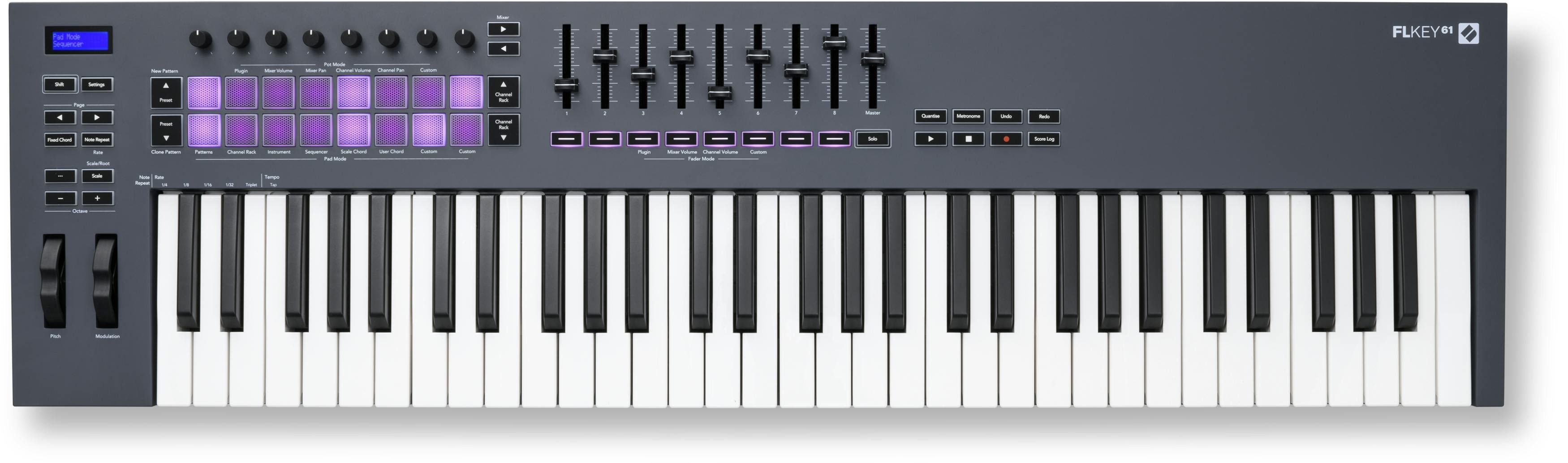 Novation FLkey 61 - Dedicated FL Studio Controller Keyboard - NOVFLK61MK1-FLKey-61_Front_Sequencer.jpg