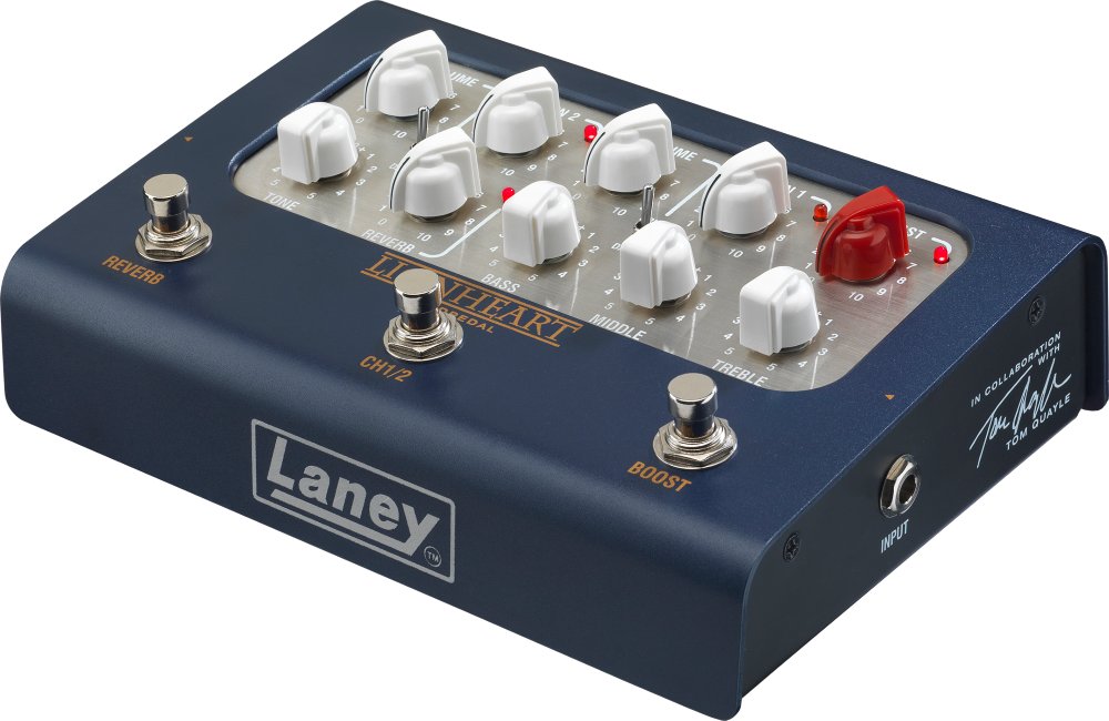 Laney Black Country Customs - LIONHEART LOUDPEDAL - Boutique Guitar Amplifier Pedal - 60W - Tom Quayle - BCCLOUDPEDAL_LTQ_Left.jpg