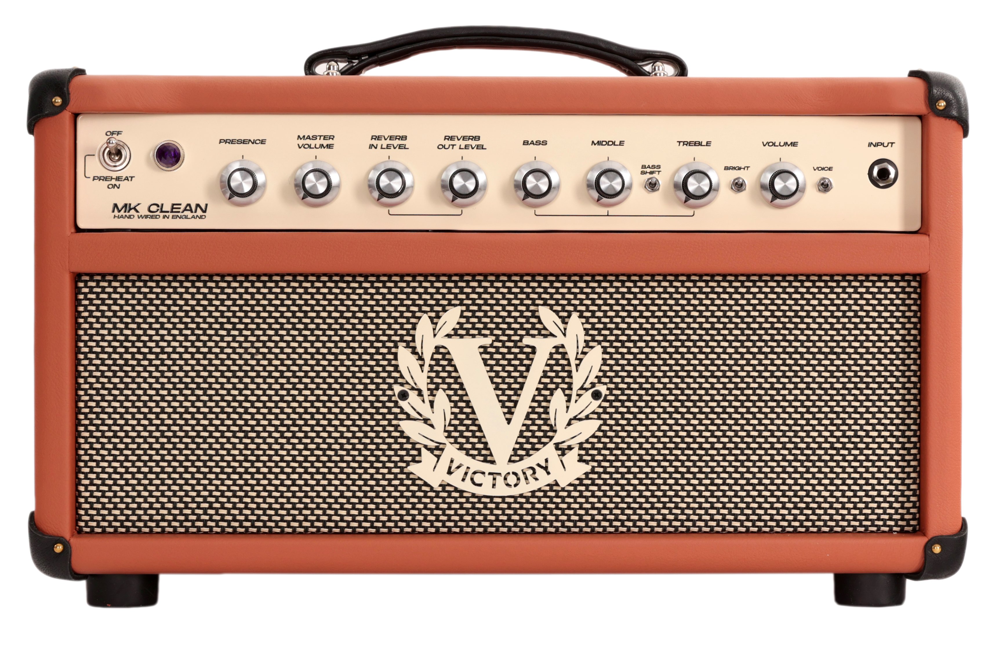 Victory MK Clean 100w Hand-Wired Valve Amp Head in Cognac - VIC-MK-CLEAN-02 (1).jpg