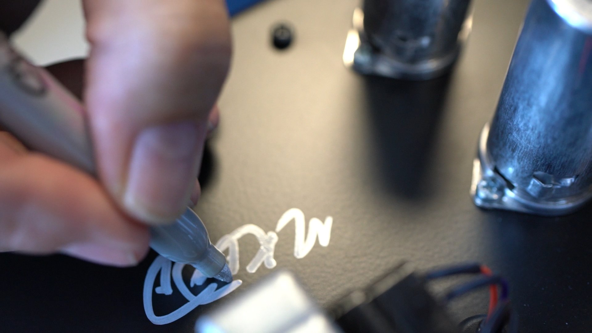 Victory MK Clean 100w Hand-Wired Valve Amp Head in Aqua - martin-kidd-signing.jpg