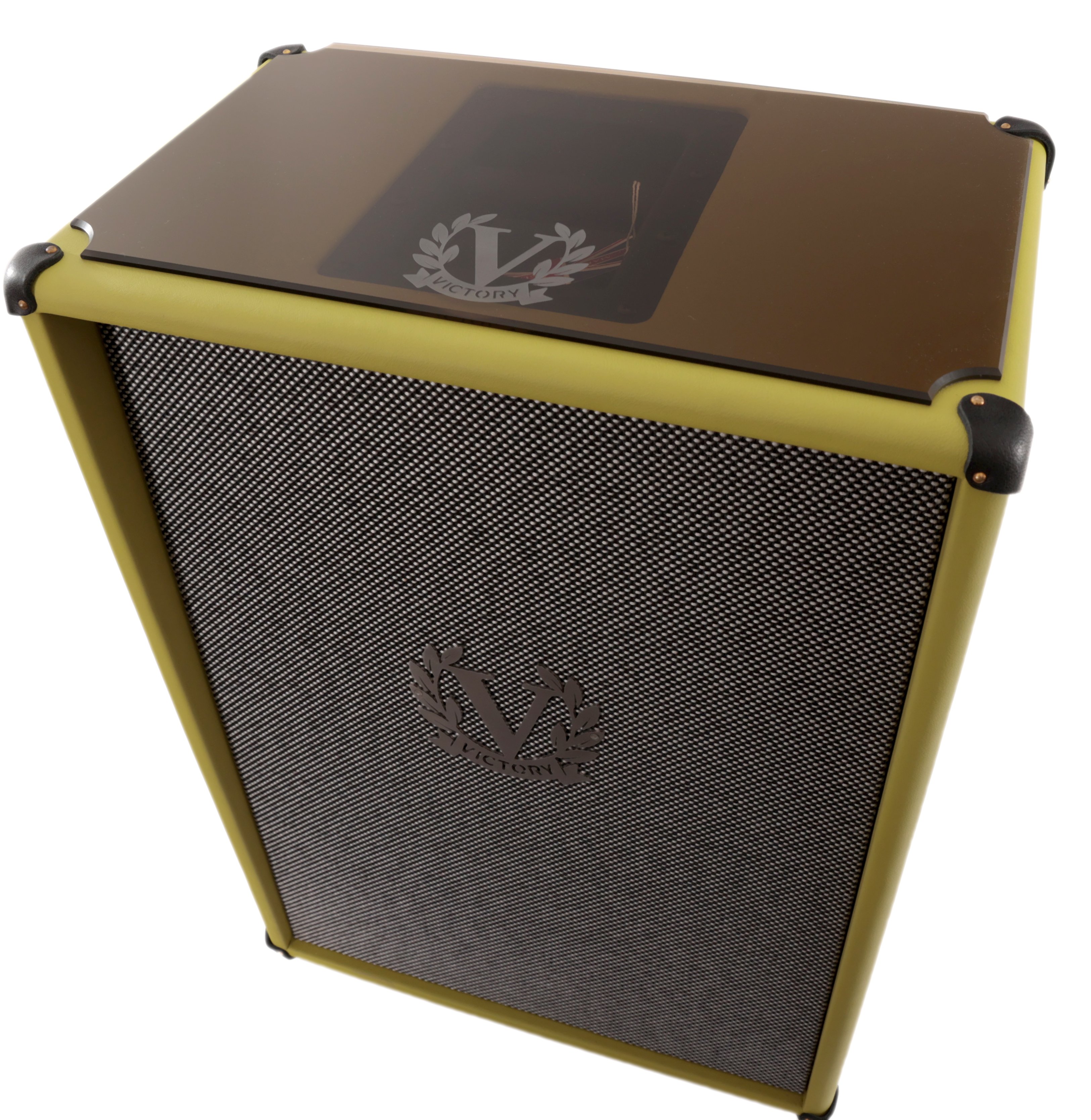Victory MK 212V Closed-Back Speaker Cabinet in Parrot with Celestion Alnico Gold Speakers - VIC-MK-OD-02 VIC-MK-212V-01 (1).jpg