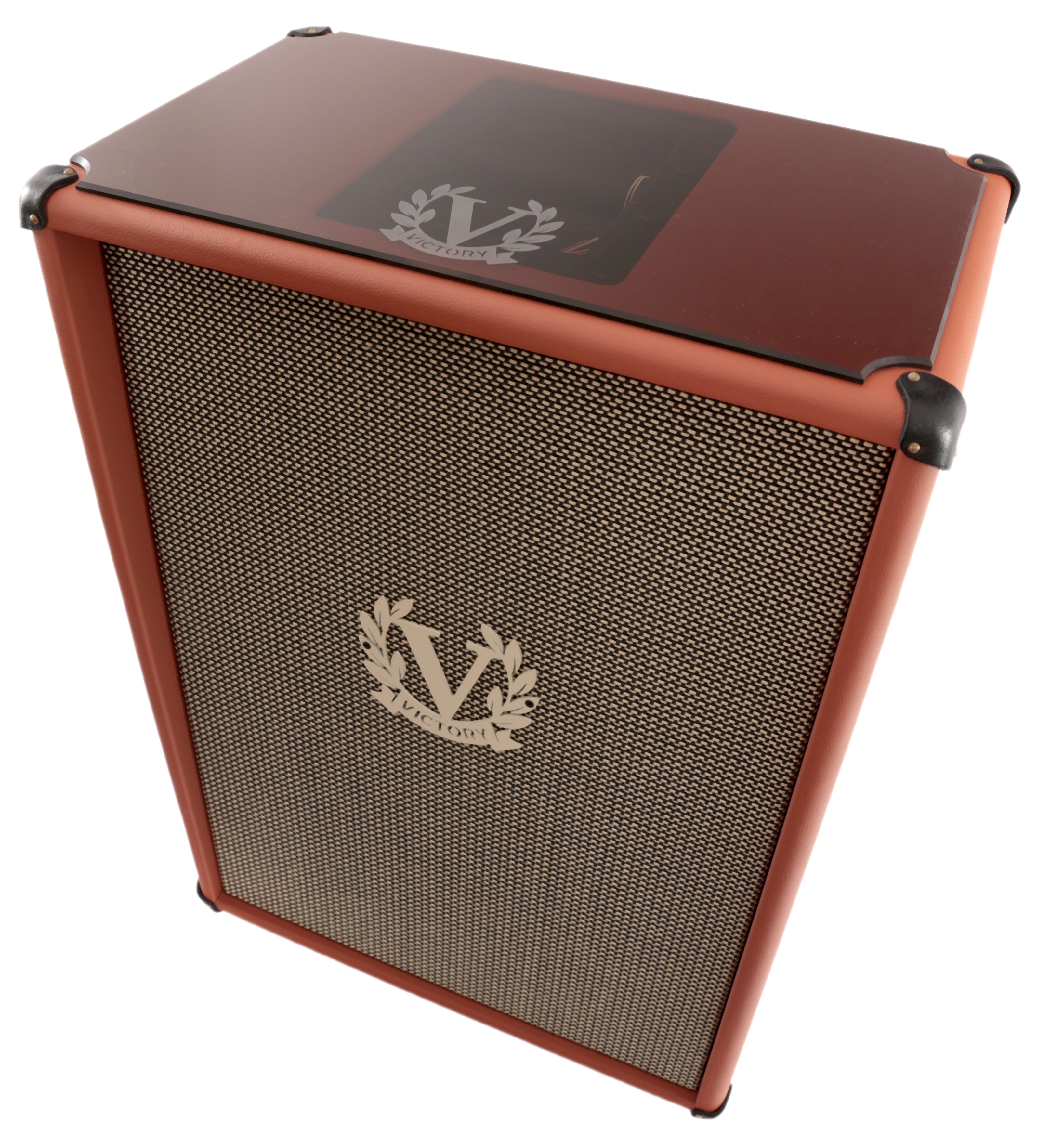 Victory MK 212V Open-Back Speaker Cabinet in Cognac with Celestion Alnico Gold Speakers - VIC-MK-212V-02 VIC-MK-CLEAN-02 (1).jpg