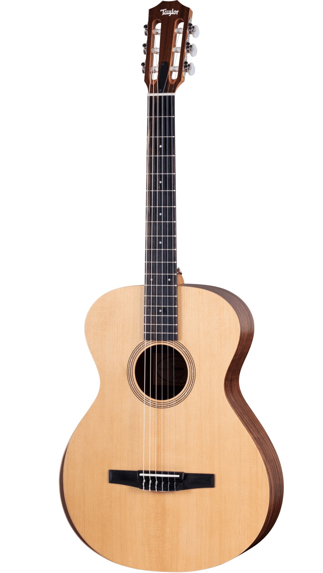 Taylor Academy Series A12e-N Nylon String Acoustic Guitar in Walnut - Taylor-Academy-12e-N-2209223132-FrontLeft-2023.jpg