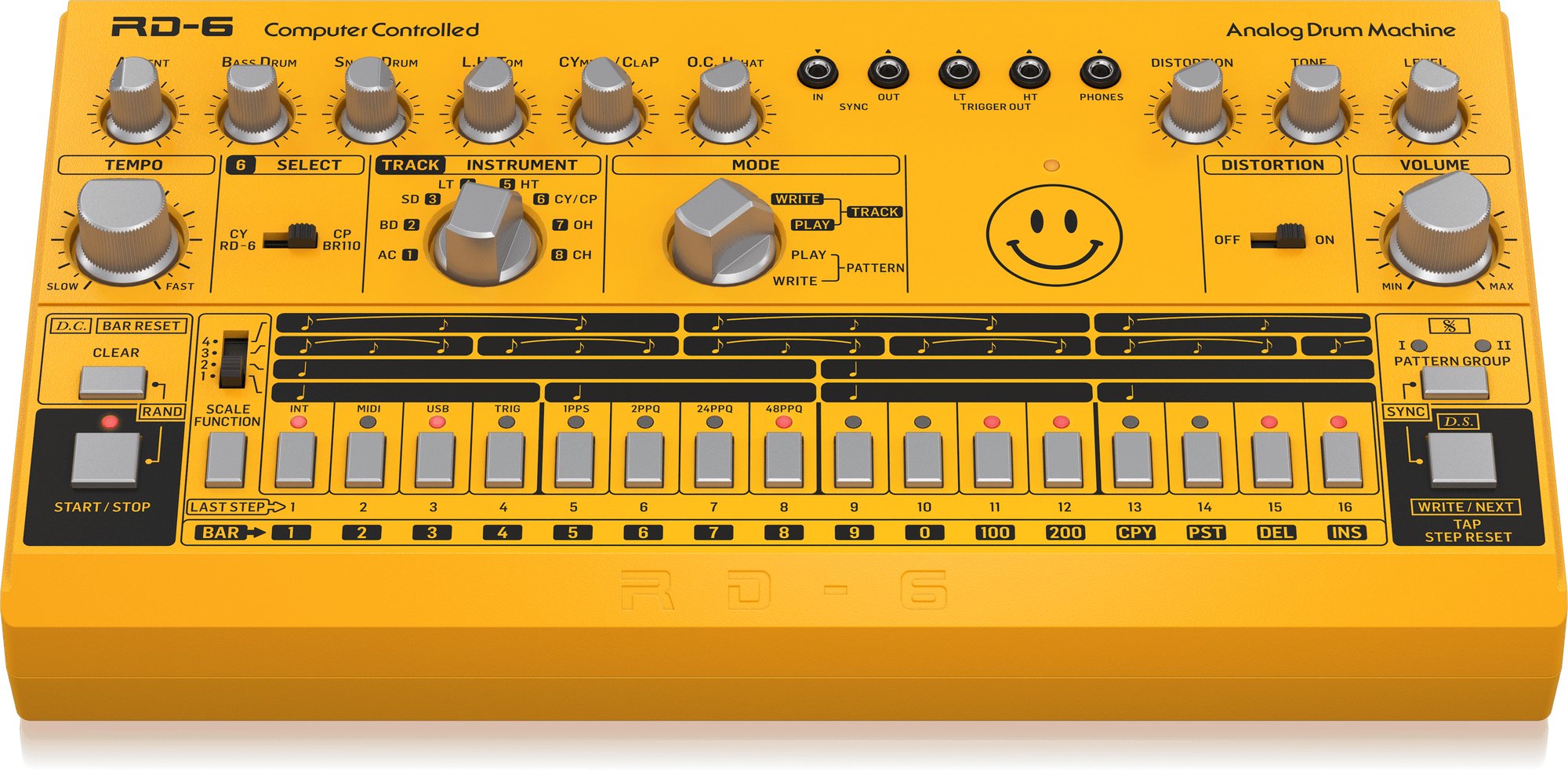 Behringer RD-6-AM Classic Analog Drum Machine in YELLOW - 405065-1598431339549.jpg