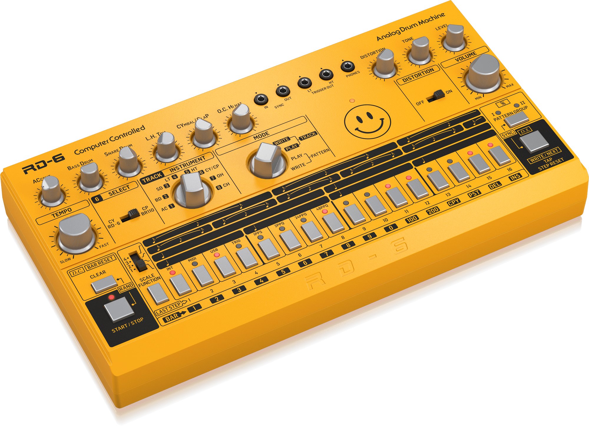 Behringer RD-6-AM Classic Analog Drum Machine in YELLOW - 405066-1598431345190.jpg