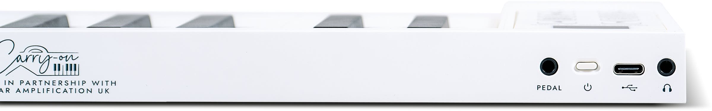 Carry-On 49 Key Touch Sensitive Folding Piano - White - FP49T-WT-Carry-on-FP49-White-White-Shot-Rear-Close-Up.jpg