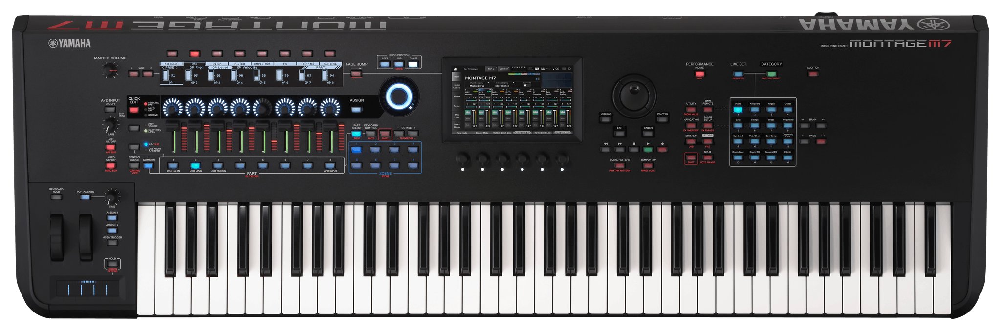 Yamaha MONTAGE M7 Synthesizer - CMONTAGEM7-Yamaha-MONTAGE-M7-Synthesizer-Top.jpg