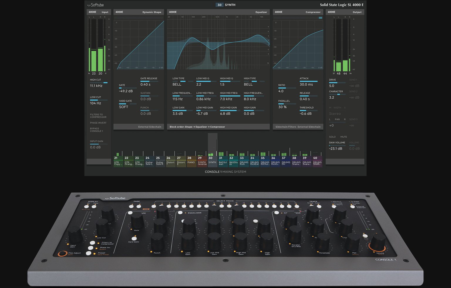 Softube Console 1 MKII DAW Controller - Andertons Music Co.