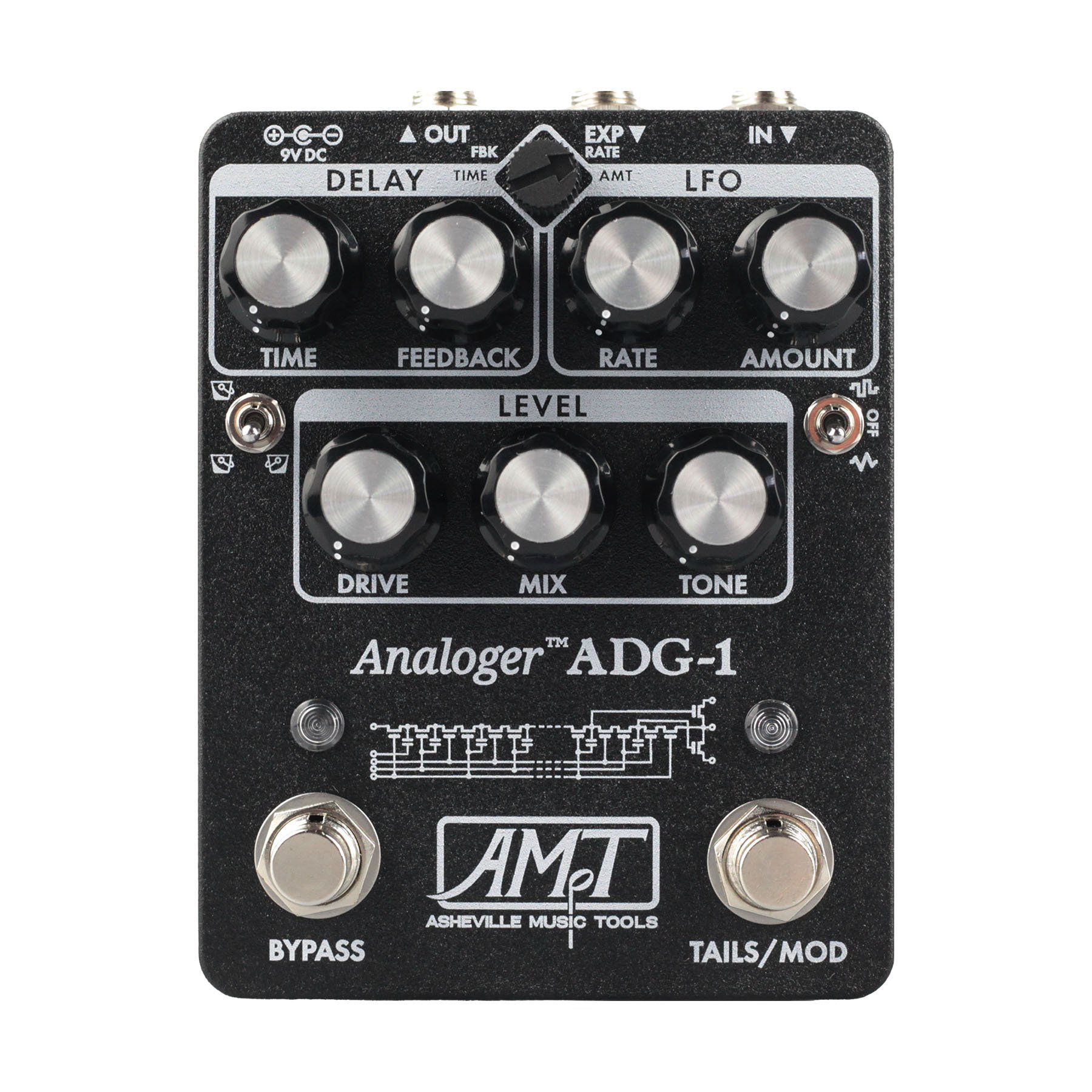 Asheville Music Tools ADG-1 Anologer Delay Pedal in Textured Black - AMT_ADG1_BLK_STOCK_1 copy.jpg