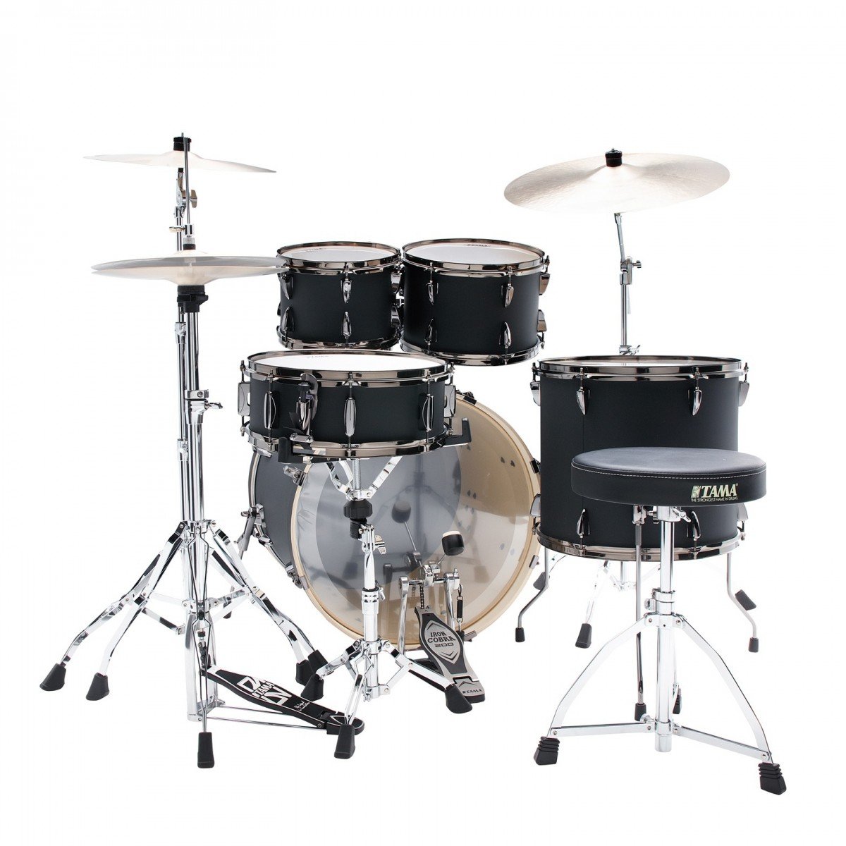Tama Imperialstar 22" Acoustic Drum Kit in Blacked Out Black inc Hardware - IP52H6WBNBOB (2).jpg