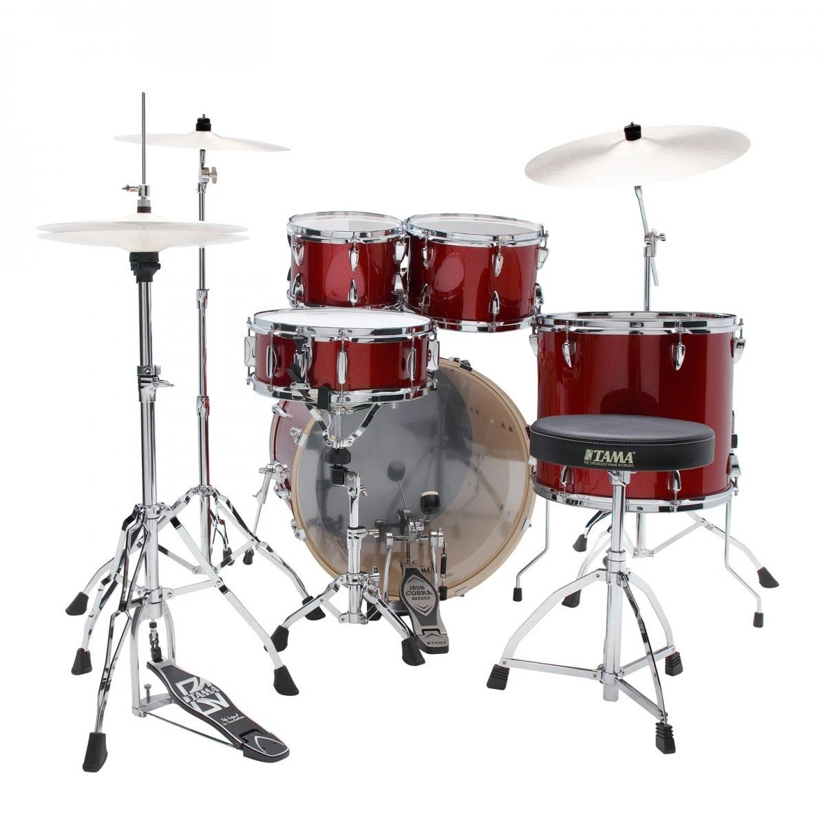 Tama Imperialstar 22" 6-piece Acoustic Drum Kit in Burnt Red Mist - IP62H6WBRM 6.jpg
