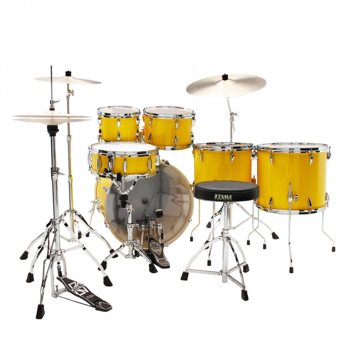 TAMA Imperialstar 6-piece Drum Kit 22 in Electric Yellow - IP62H6WELY (3).jpg