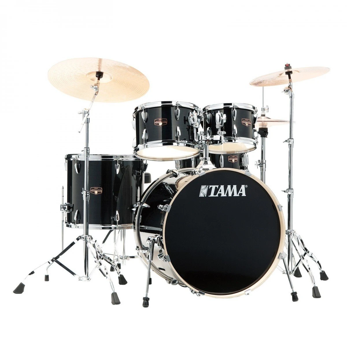 Tama Imperialstar 22" Acoustic Drum Kit in Hairline Black - IP52H6WHBK (2).jpg