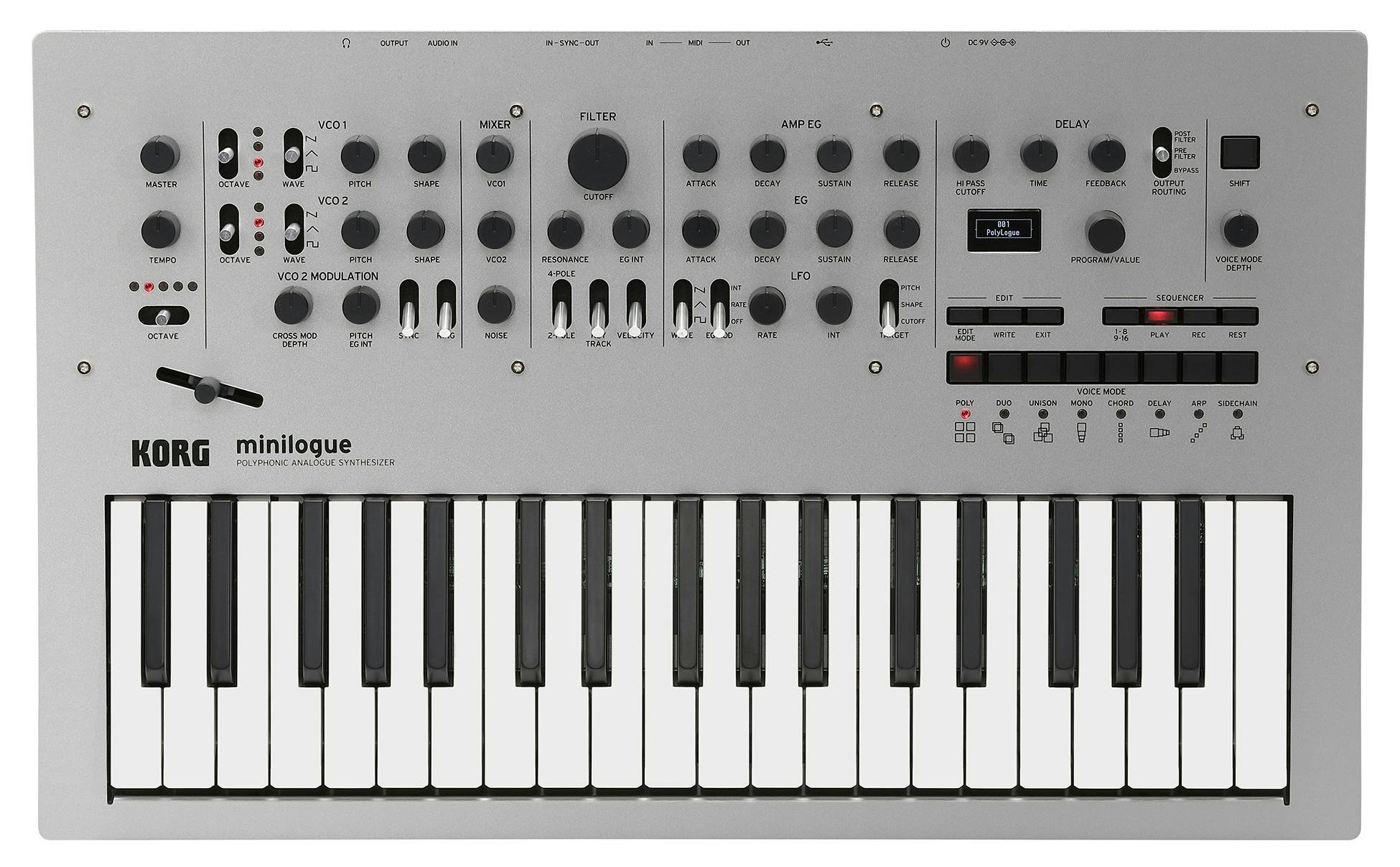 Korg Minilogue Polyphonic Analogue Synthesizer - 100314-1_minilogue_top_re.jpg