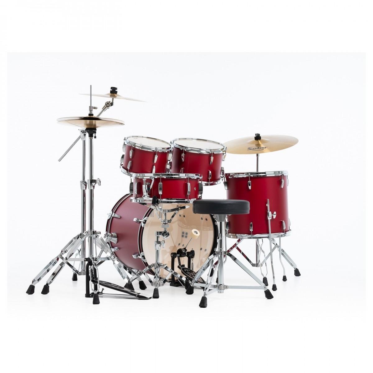 Pearl Roadshow 22" Drum Kit in Matte Red (extra cymbal) - Pearl Roadshow 22 Kit in Matte Red 5.jpg