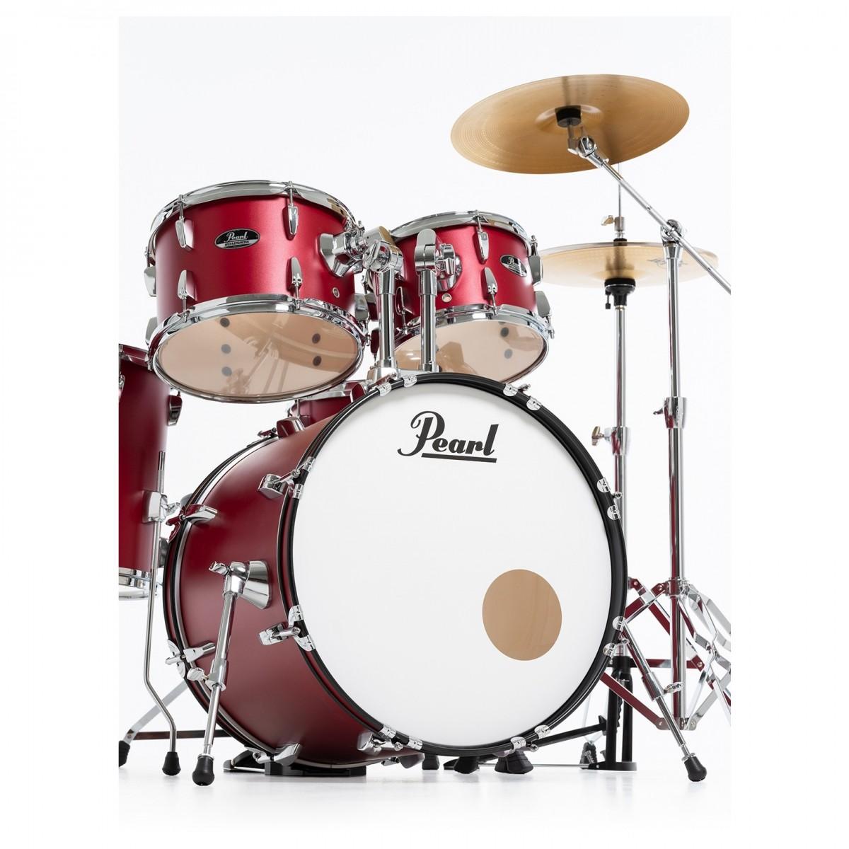 Pearl Roadshow 22" Drum Kit in Matte Red (extra cymbal) - Pearl Roadshow 22 Kit in Matte Red 3.jpg