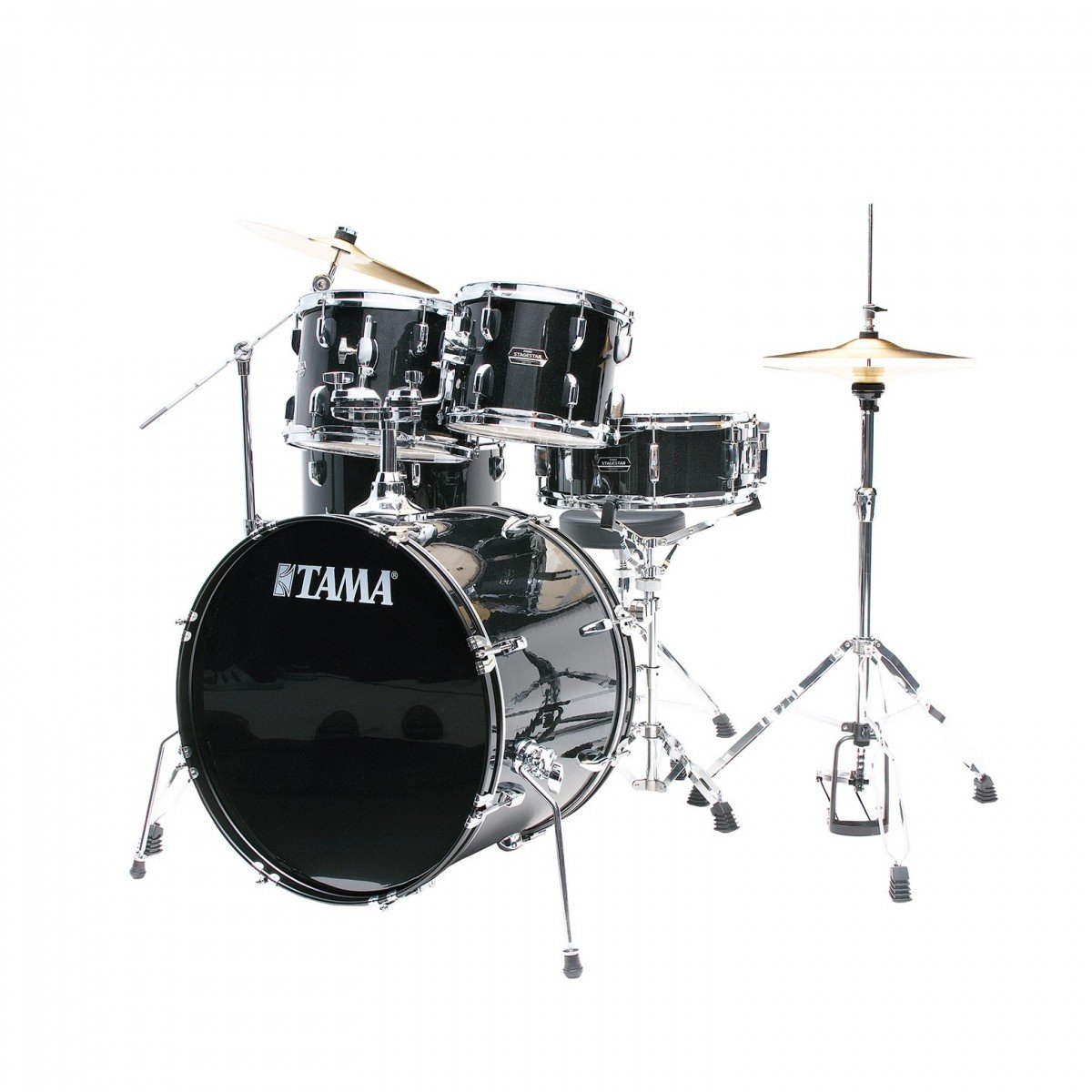 Tama Stagestar 20" Acoustic Drum Kit in Black Night Sparkle - ST52H5ZBNS (5).jpg