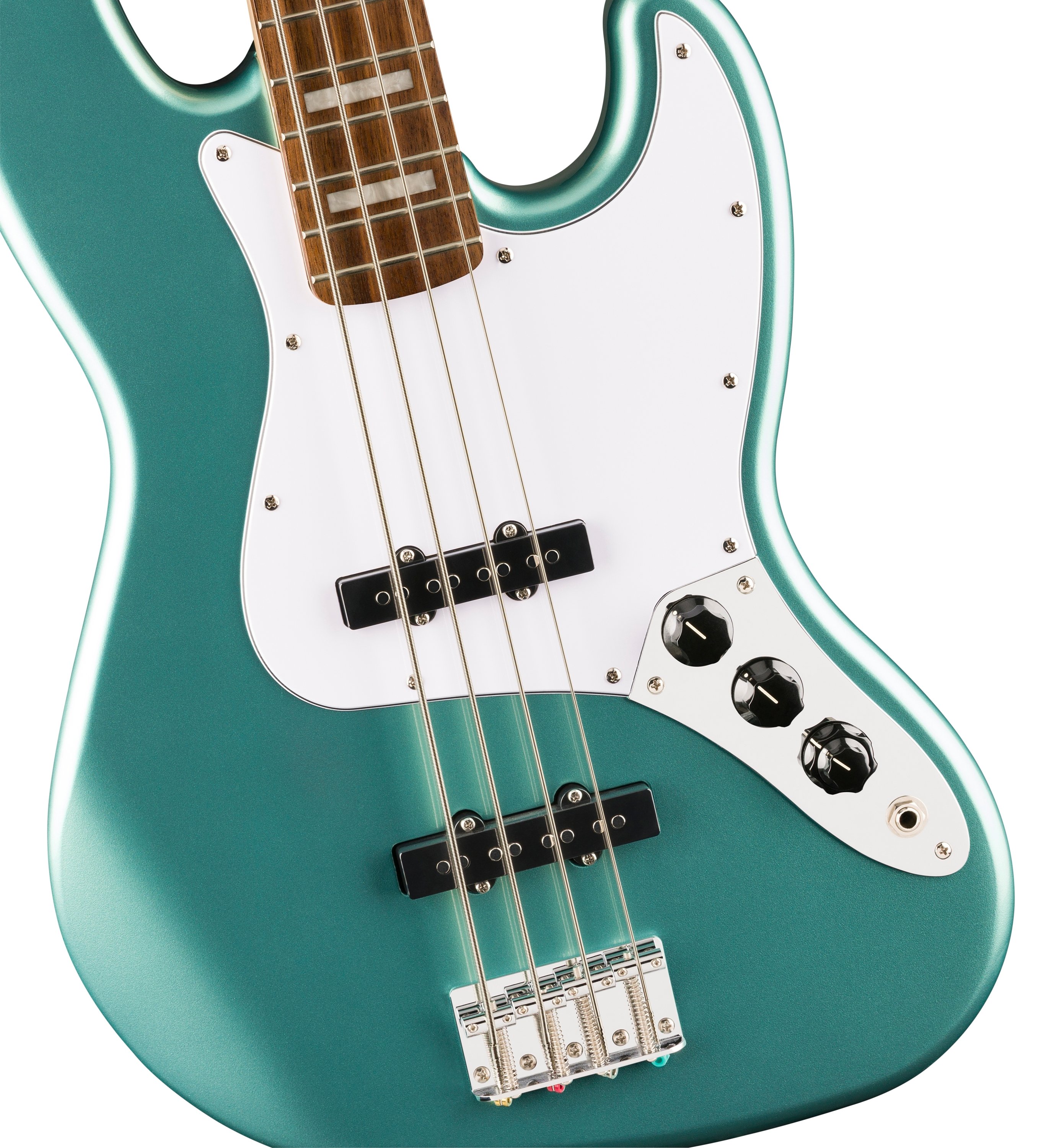 Squier Affinity Series Active Jazz Bass Guitar in Mystic Sea Foam