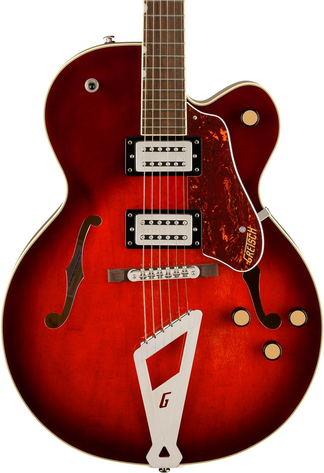 Gretsch G2420 Streamliner Hollow-Body Electric Guitar with Chromatic II in Claret Burst - 2817000561_gre_ins_frt_1_rr-hero.jpg