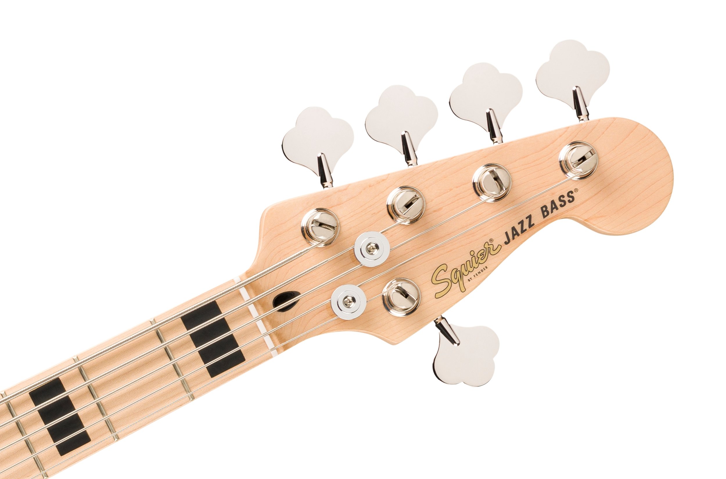 Squier Affinity Series Active Jazz Bass Guitar V in Black Metallic