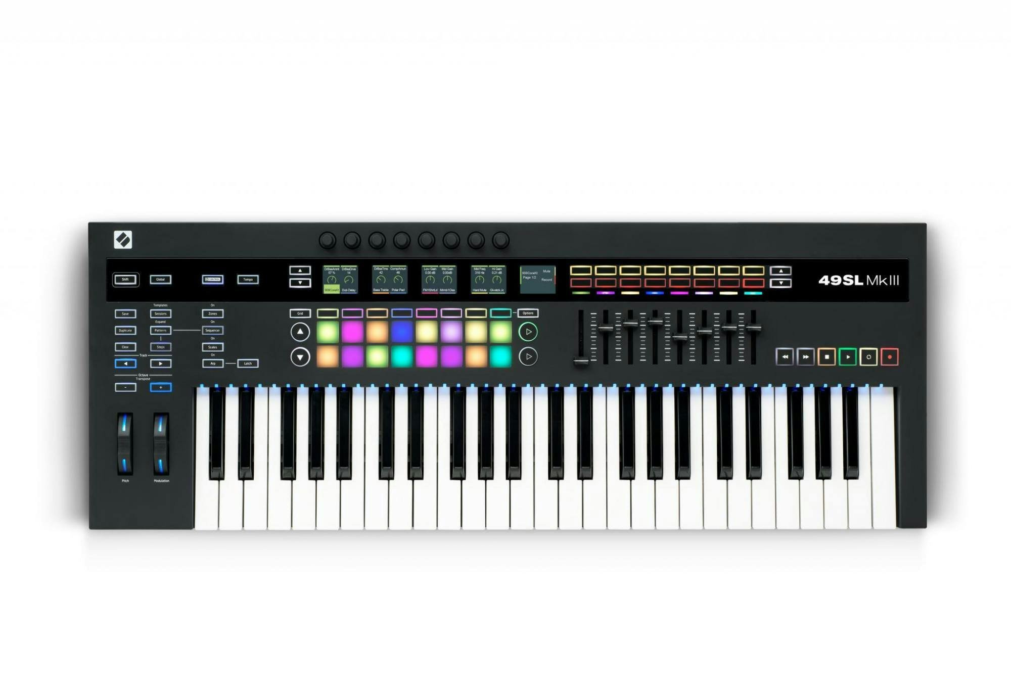 Novation Remote 49 SL MKIII Workstation MIDI Keyboard & Controller - 296747-49SL-MKIII_Overhead_Ableton-2.jpg