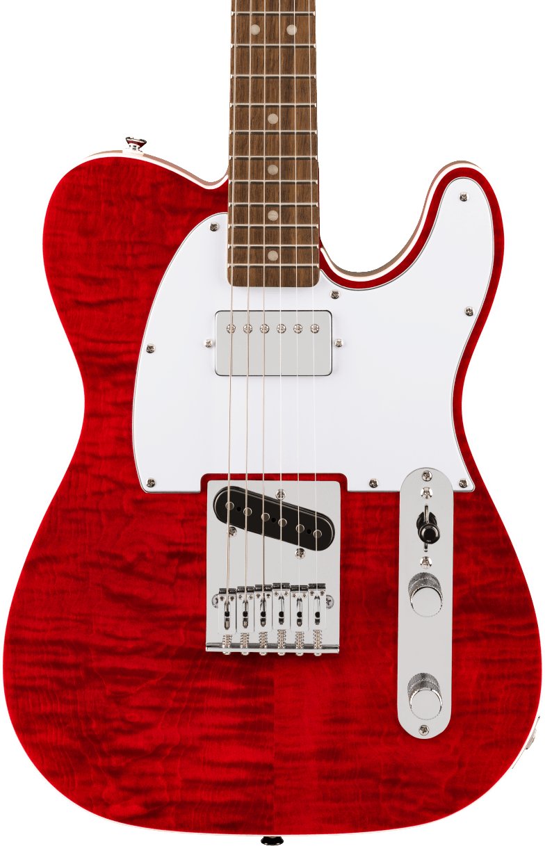 Squier Affinity Series Telecaster FMT SH in Crimson Red Transparent - 0378280538_sqr_ins_frt_1_rr cropped.jpg