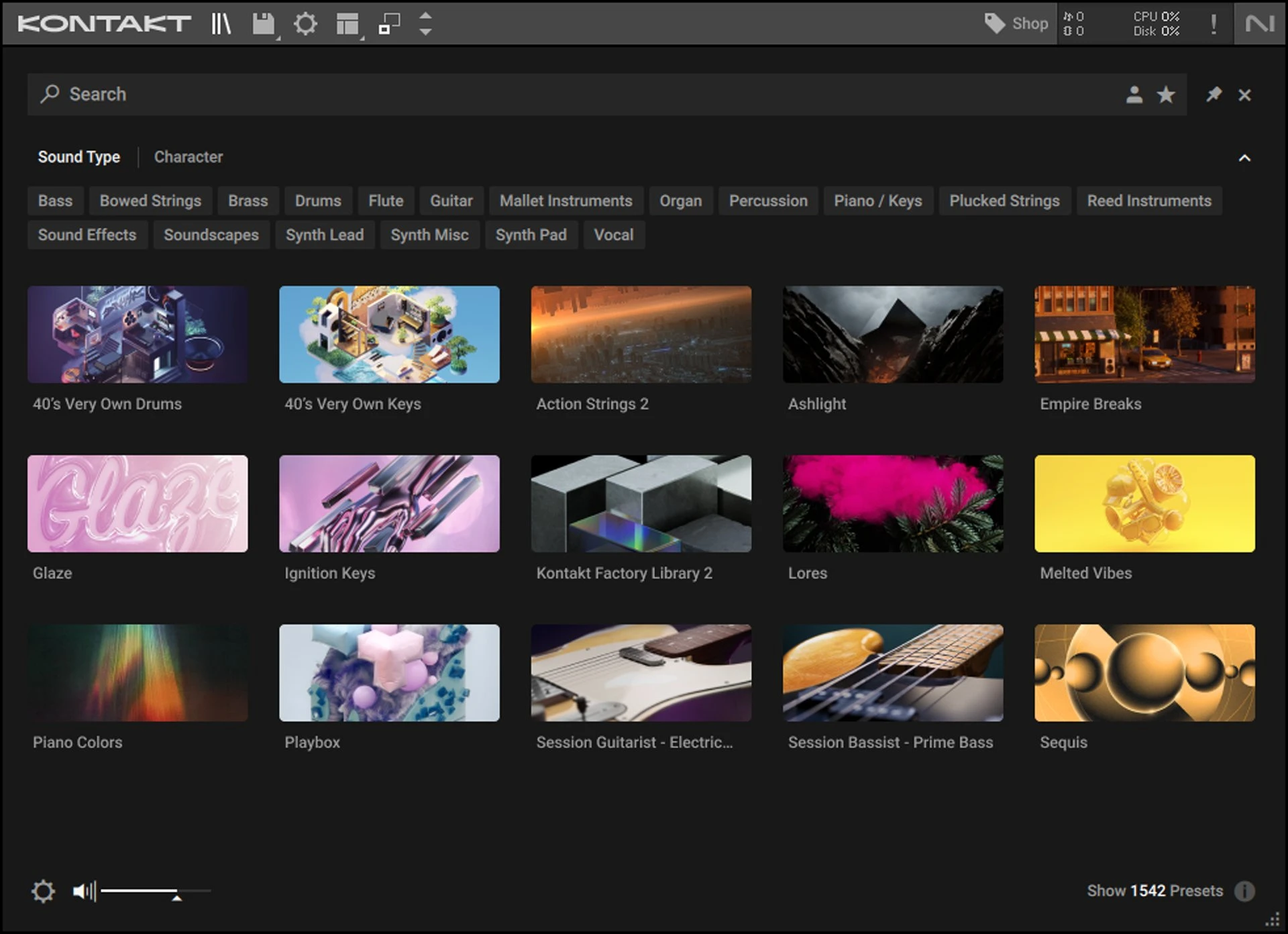 Native Instruments Kontrol S88 MK3 - Kontakt-7 Factory Library Browser UI.jpg