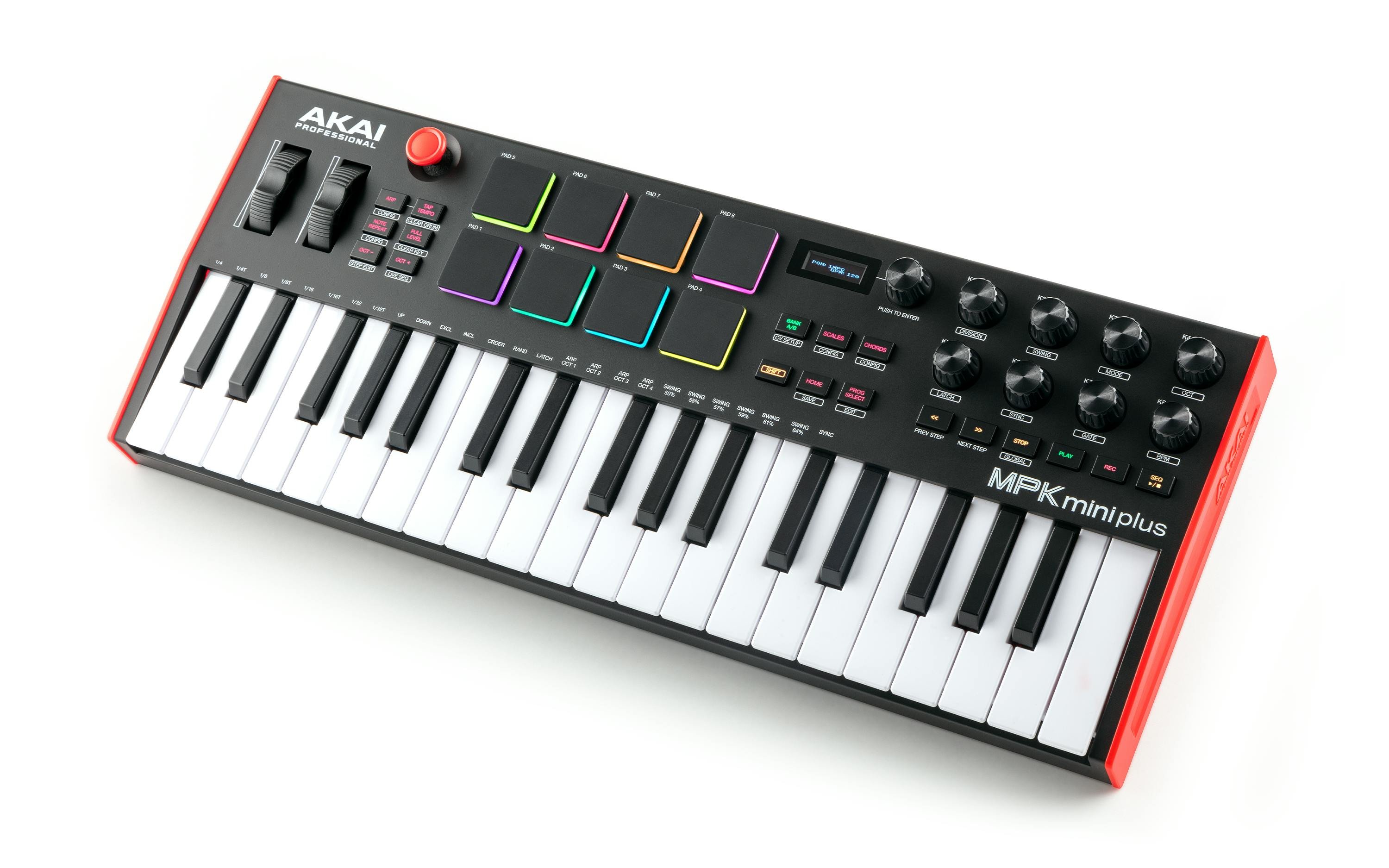 Akai MPK Mini Plus 37 Key Controller Sequencer - Andertons Music Co.