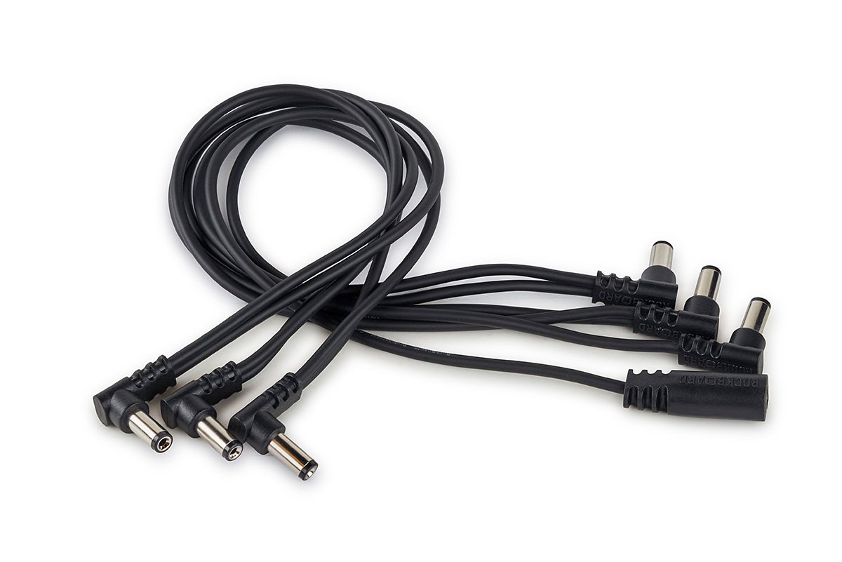 "Rockboard Flat Daisy Chain Cable 6 Outputs, angled" - RBO_CAB_POWER_DC6_A_01.jpg