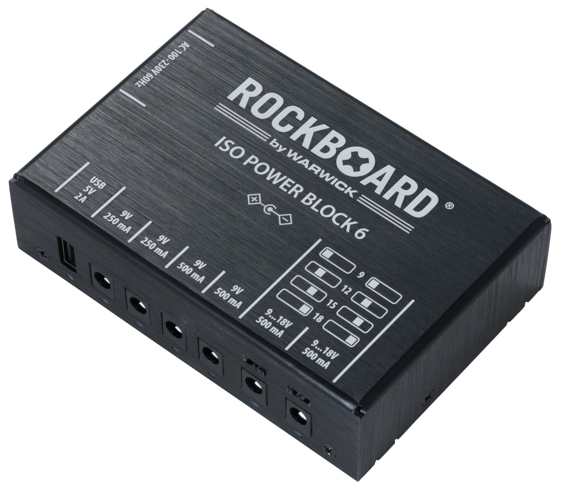 "Rockboard Power Block ISO V6 IEC, 9 to 18V, 100/230 Volt" - RBO_POW_ISO_6_IEC_03.jpg