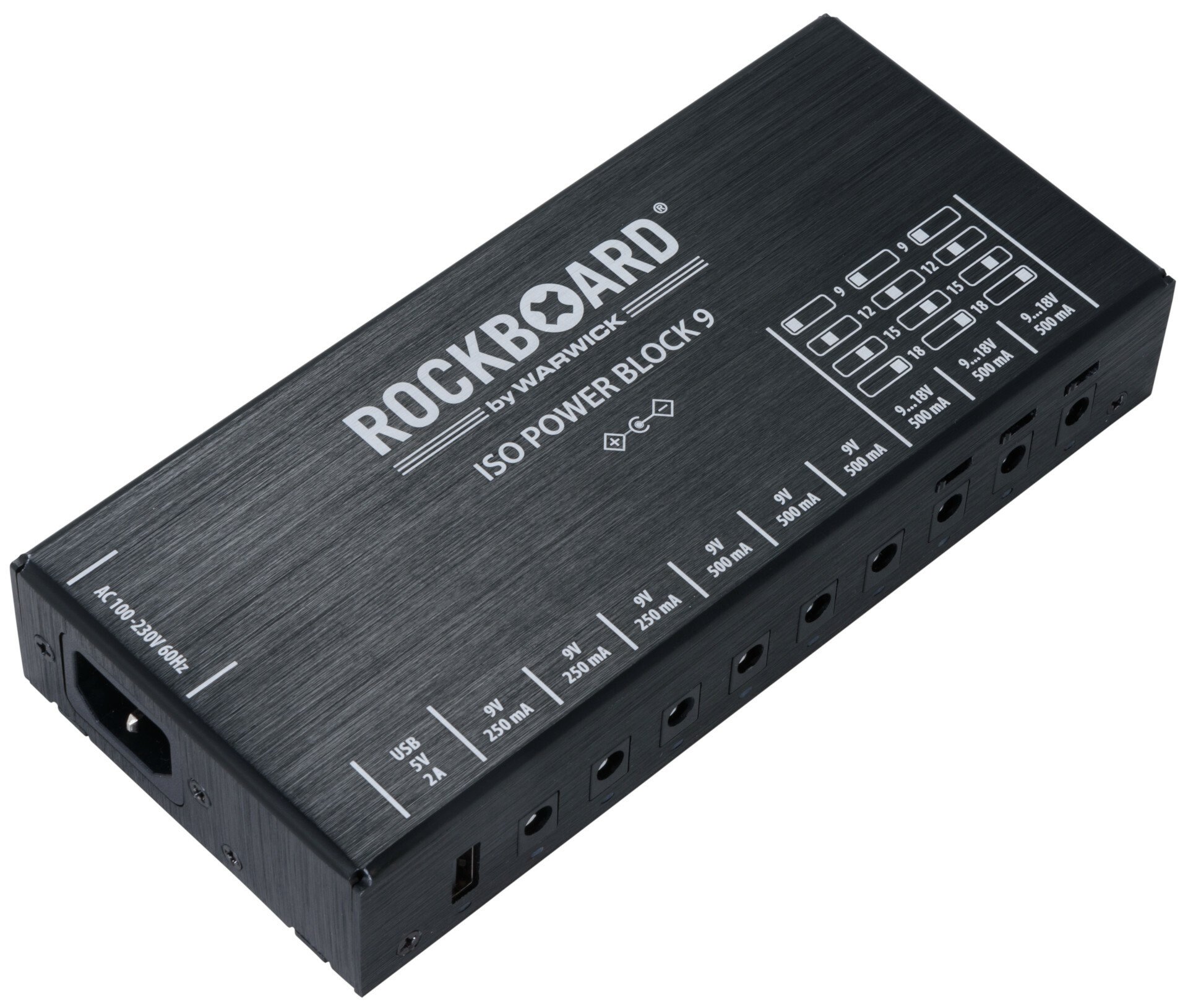 Rockboard Power Block ISO V9 IEC, 9 to 18V, 100/230 Volt - RBO_POW_ISO_9_IEC_02.jpg