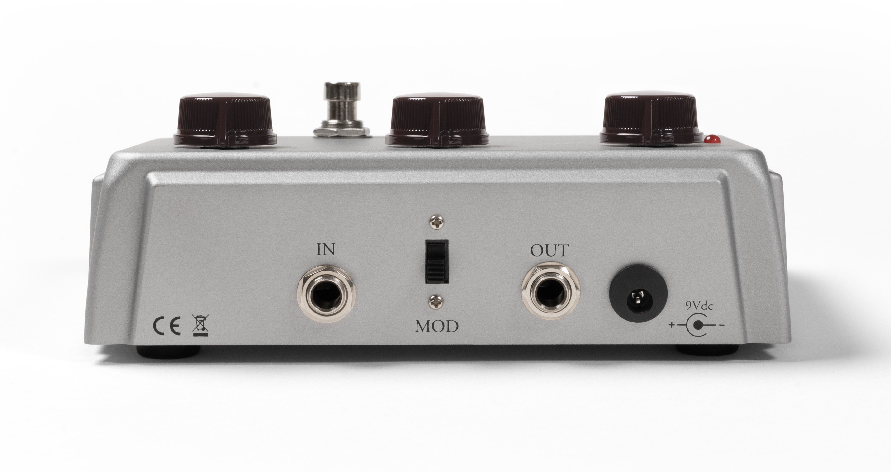 Warm Audio Centavo Overdrive Pedal limited edition Silver - SilverCentavo_TopSide.jpg