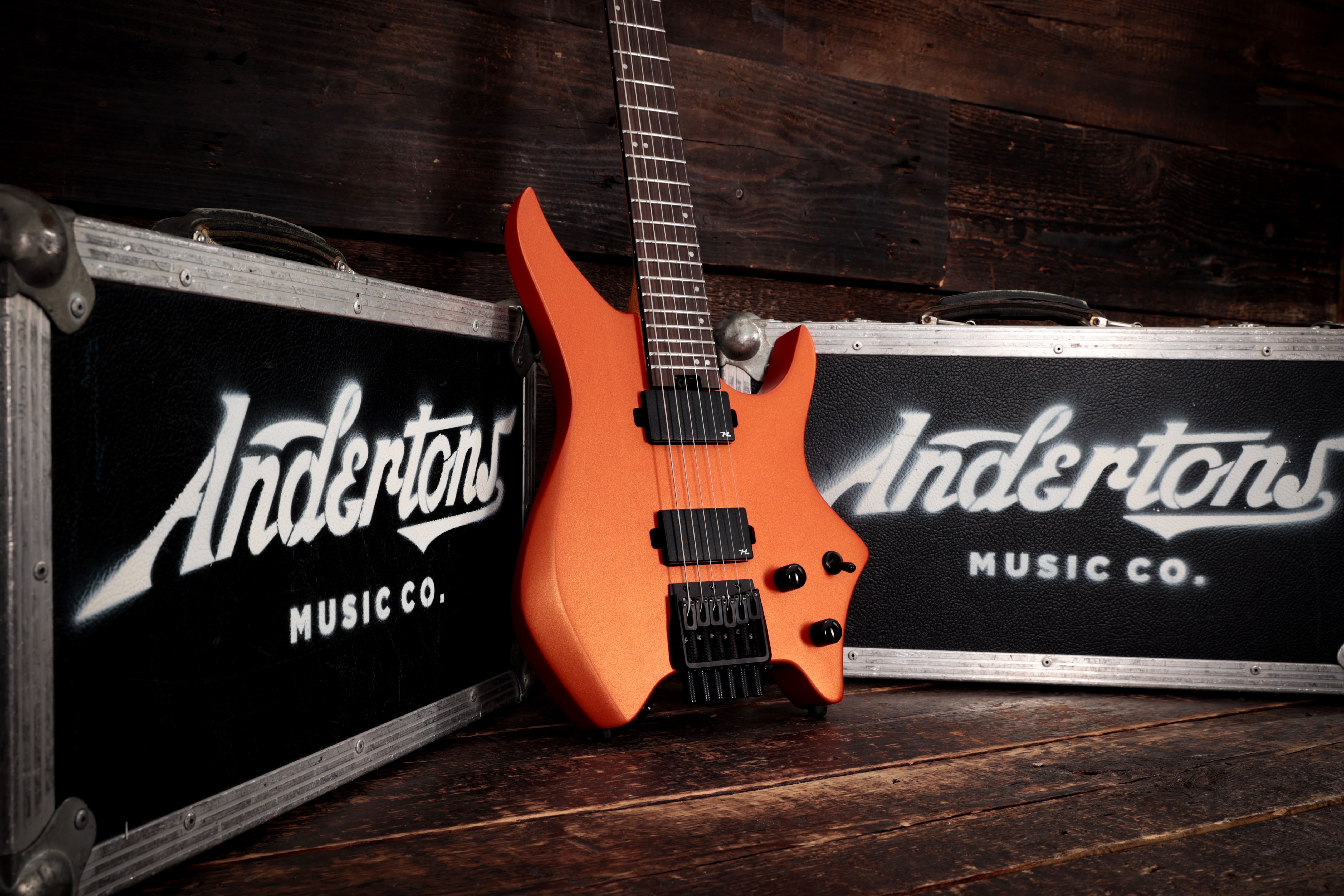 HILS NEXT HN3 Electric Guitar in Satin Metallic Coral Orange - HN3SMCO (7).jpg