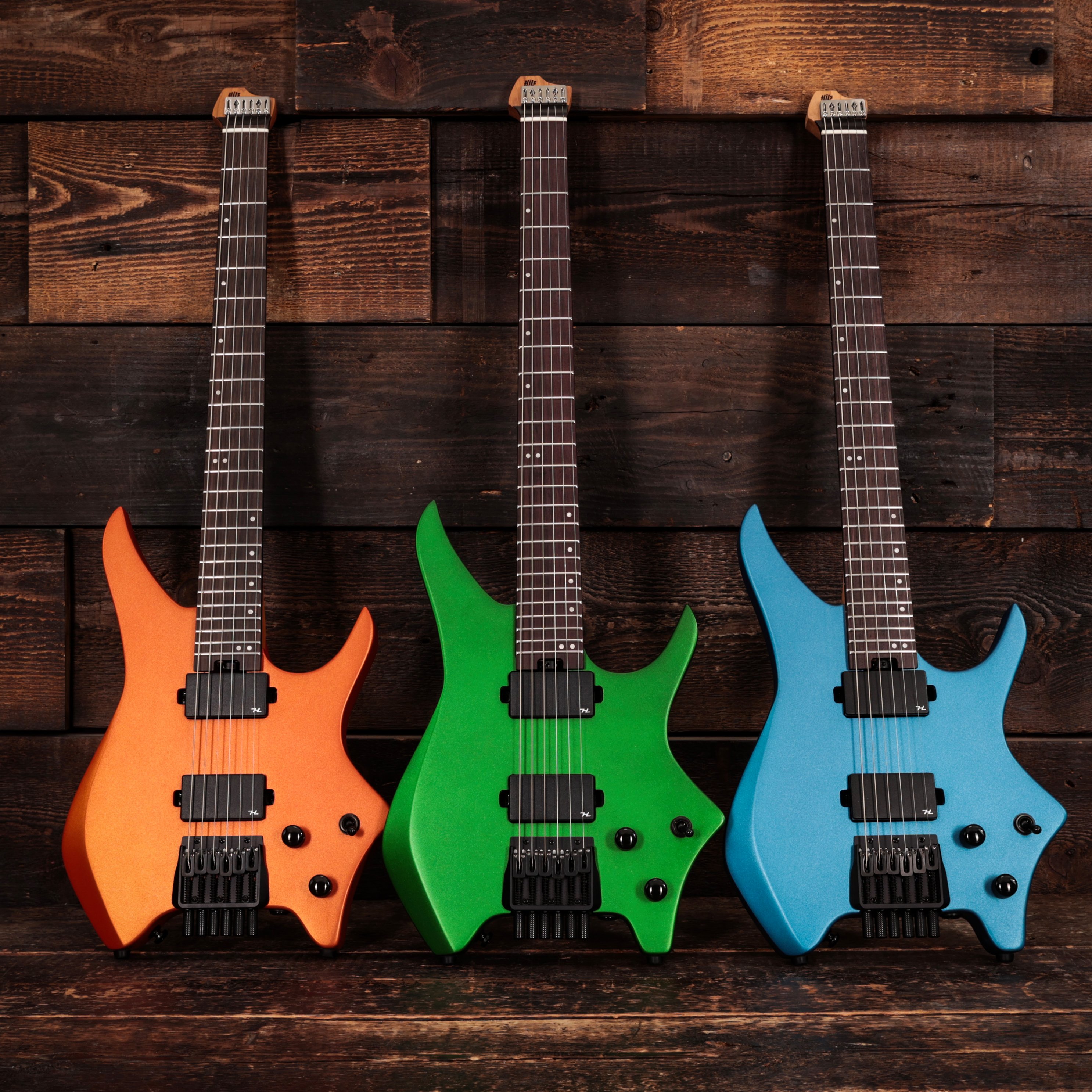 HILS NEXT HN3 Electric Guitar in Satin Metallic Coral Orange - HN3SMCO HN3SMEB HN3SMEG (8).jpg